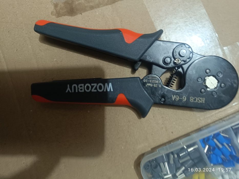 Кримпер обжимні кліщі 0.25-6 мм Wozobuy з набором наконечників 400шт.