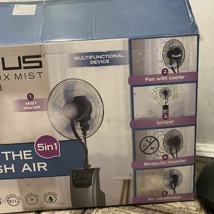 Вентилятор домашний с увлажнением воздуха