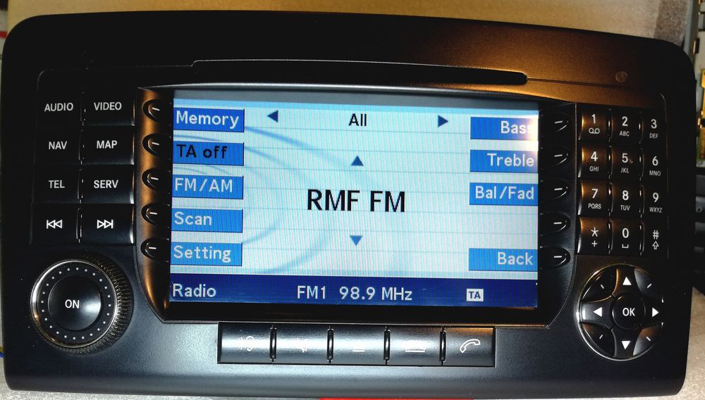 Radio Mercedes  W164 ML X164 GL Bluetooth PL MENU Comand Ntg 2 BE6094