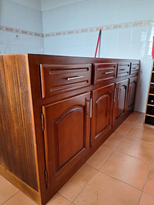 Movel de cozinha de madeira