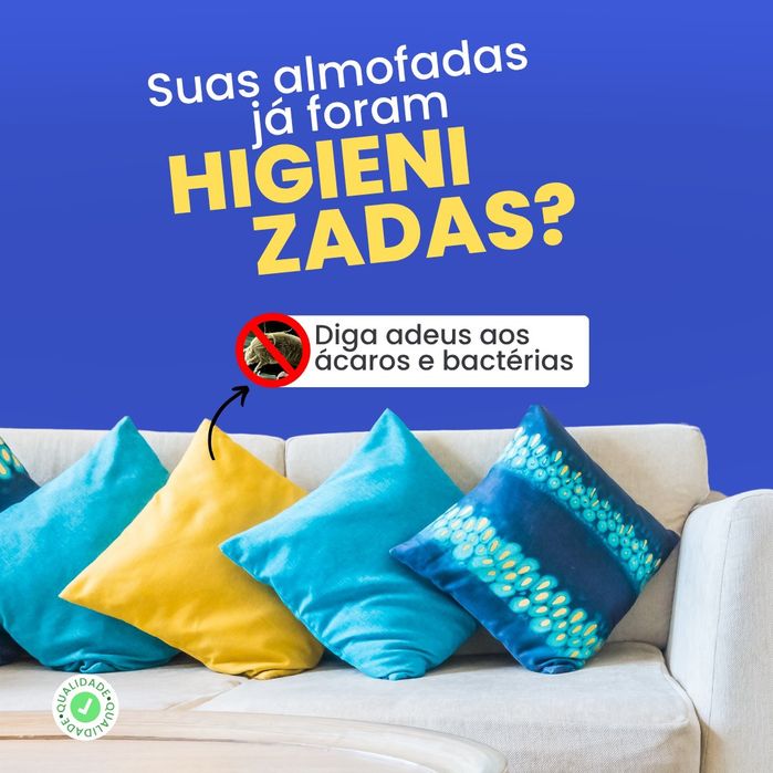 Higienização e limpeza de estofos