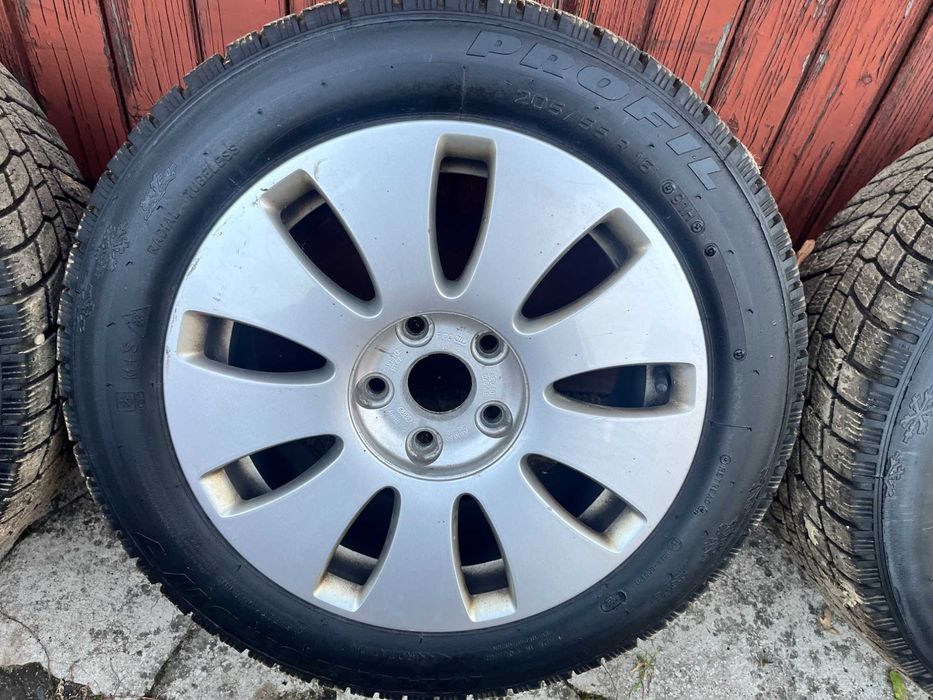 Koła Felgi Aluminiowe 5x112 Opony zimowe 205/55R16 Audi A4 A6 8e0601