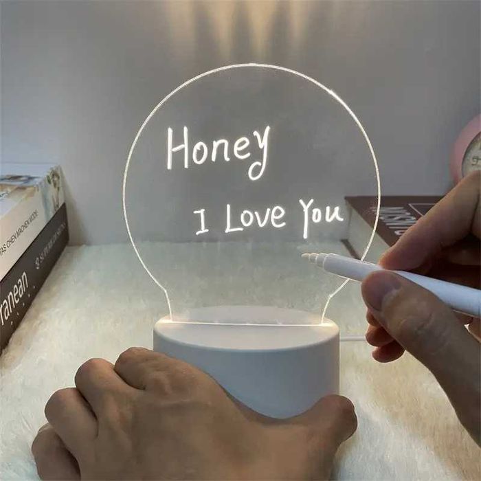 Podświetlana tabliczka lampka biurowa LED lampa