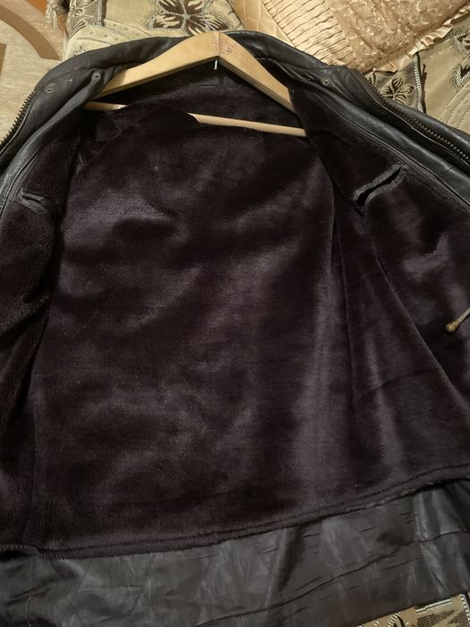 Шкіряна чоловіча зимова куртка СРСР