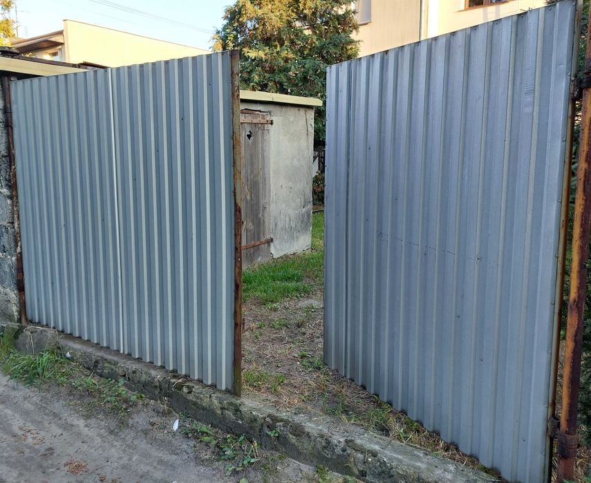 Brama 2-skrzydłowa, 3,60 m, blacha