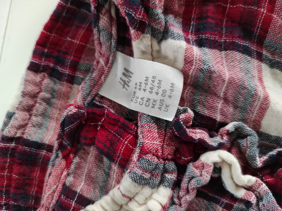 Sukienka z bawełnianego muślinu h&m r68