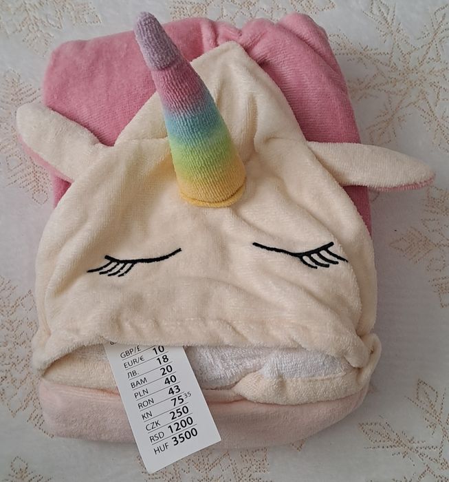 Ręcznik/poncho jednorożec Nowy z metką