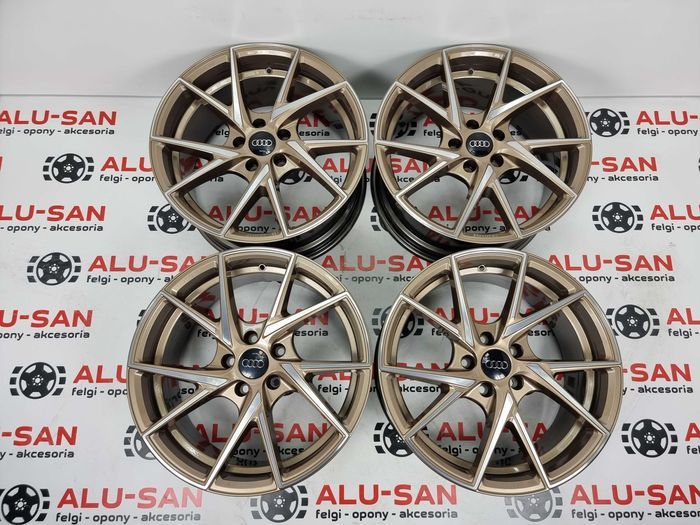 NOWE alufelgi AUDI 18" 5x112 A3 A4 A6 Q2 Q3 TT - Złote