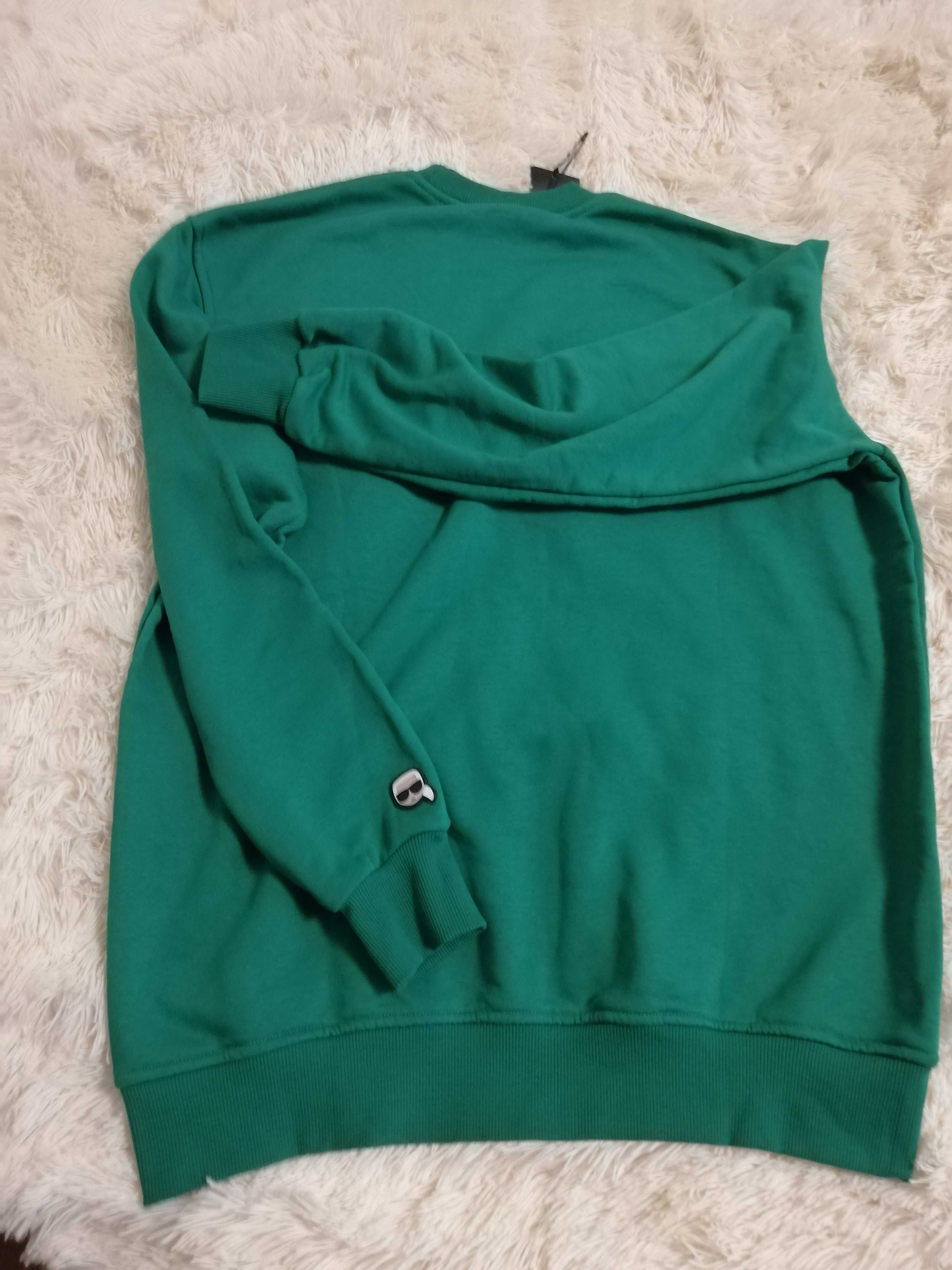 bluza KARL LAGERFELD L 40 zielona nowa z metkami