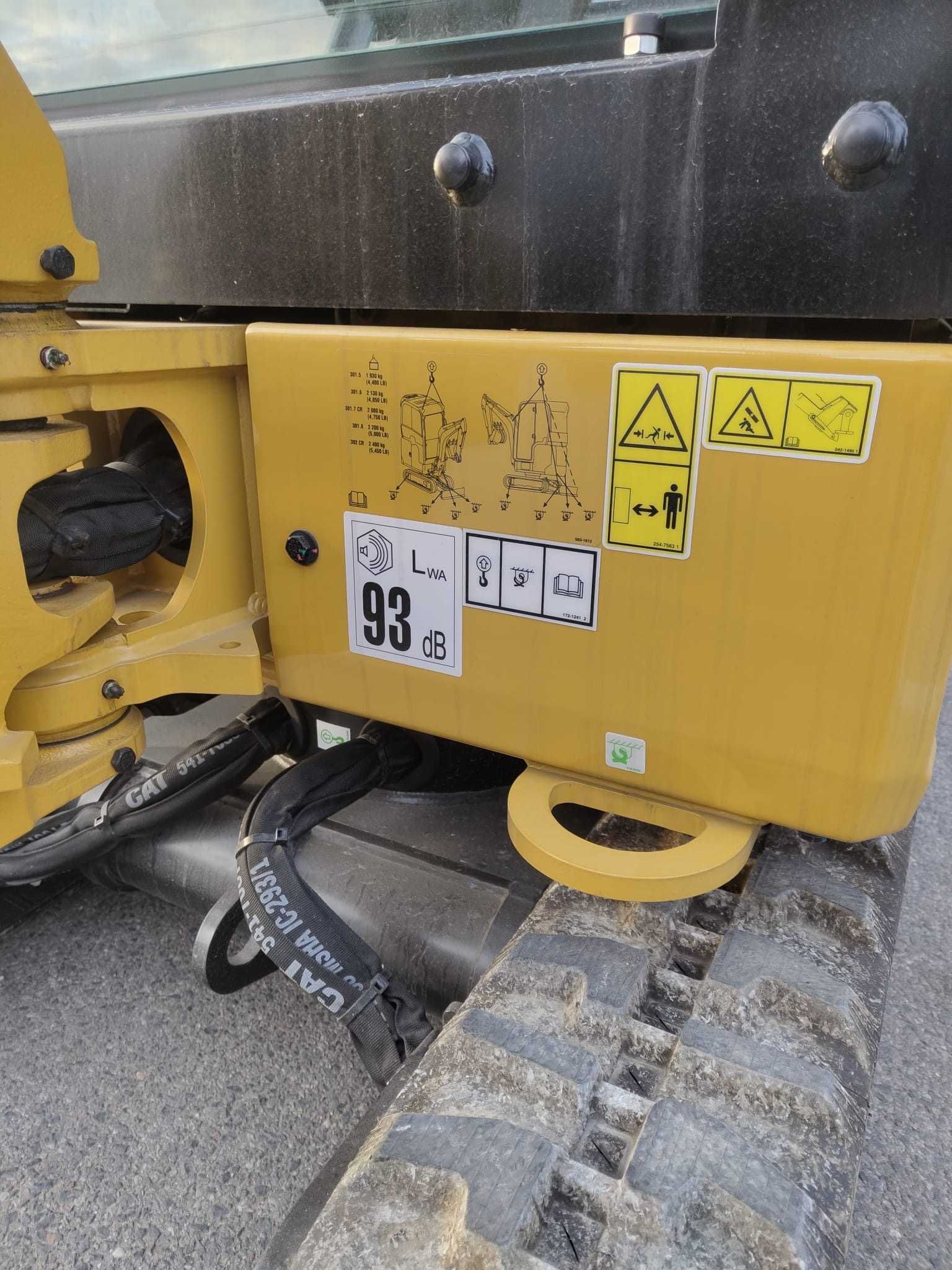 Minikoparka CAT 301.6 ! 3 Łyżki + Szybkozłącze mechaniczne i inne !
