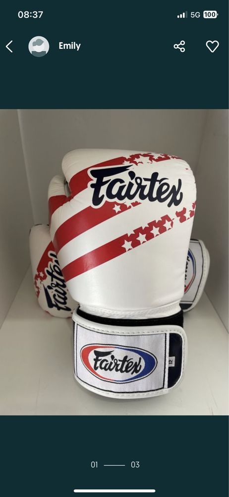 Rękawice skorzane fairtex 12