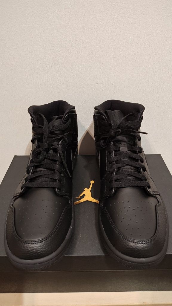 Nike Air Jordan 1 MID - Tripple Black r.47