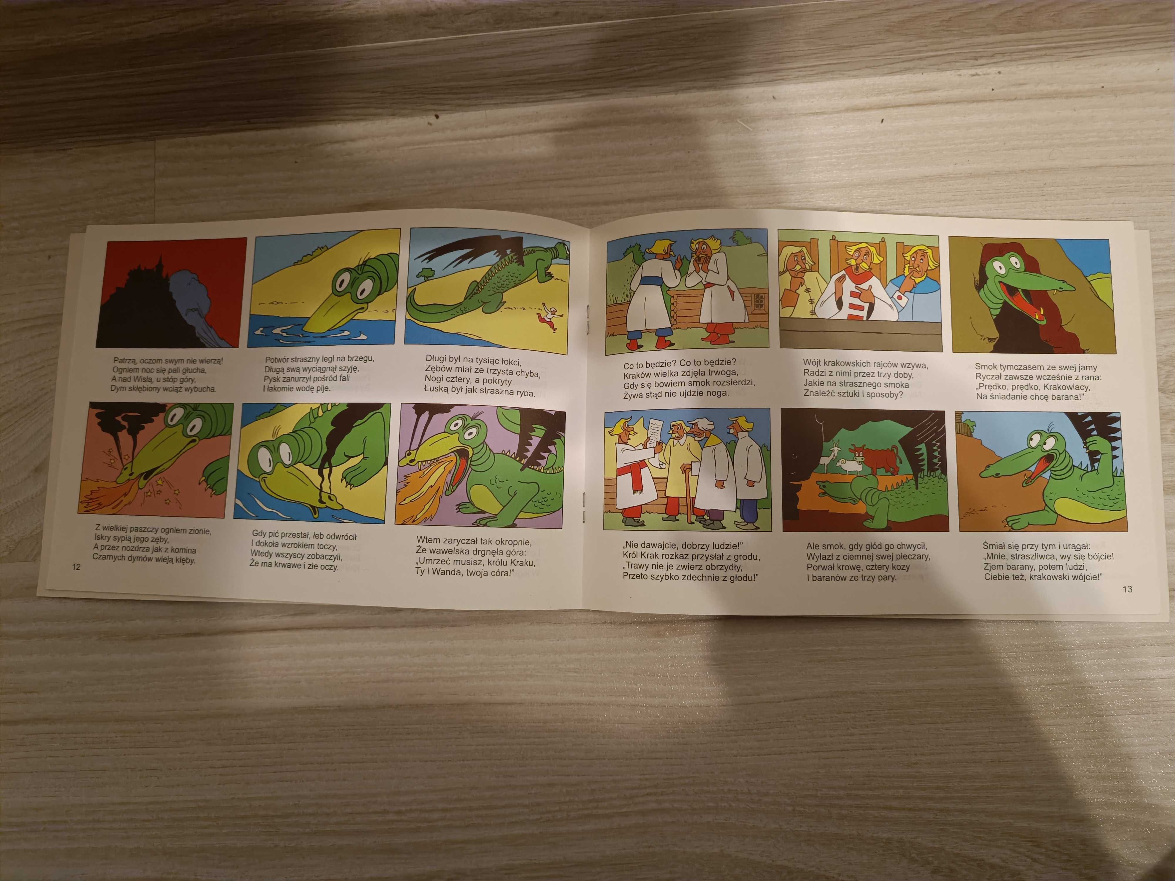 Komiks "O wawelskim smoku" K. Makuszyński i M. Walentynowicz