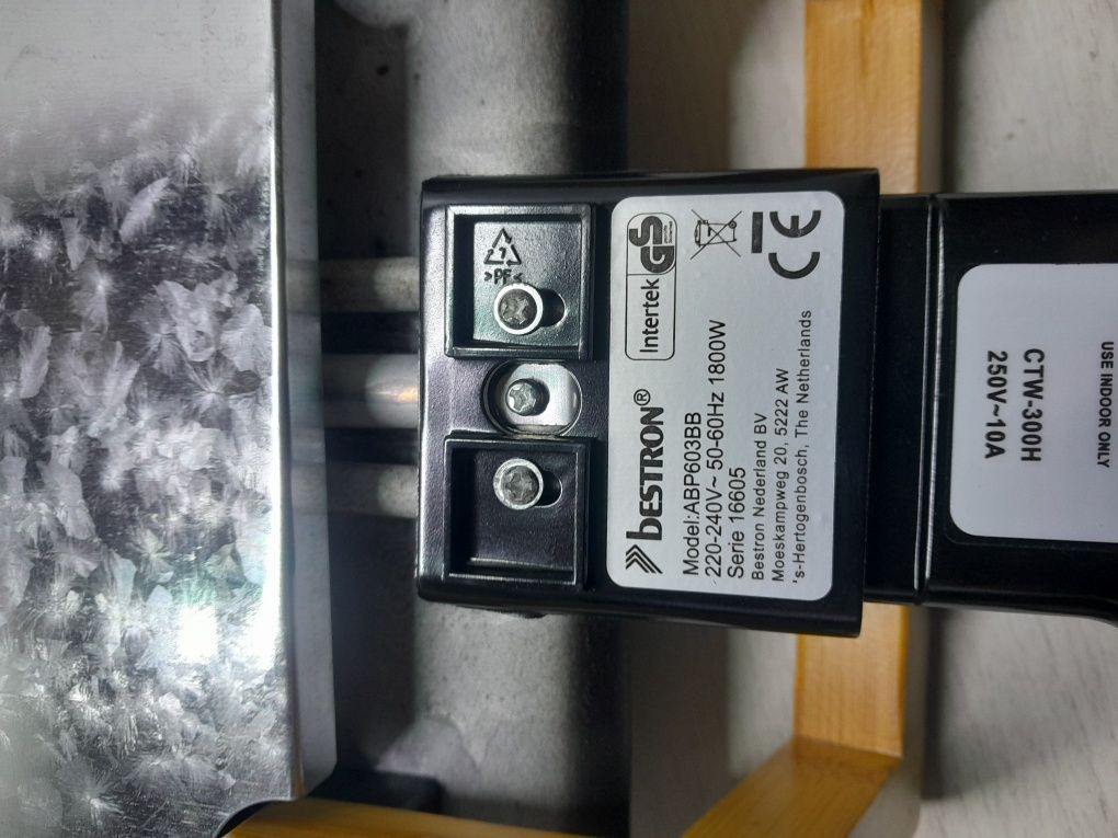 Bestron elektryczny gril stołowy xl duży 70cm 1800w pęknięta nóżka