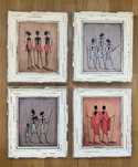 Conjunto 4 quadros decorativos