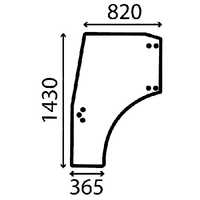 Szyba drzwi lewe Deutz-Fahr Agrocompact Agroplus ACX529