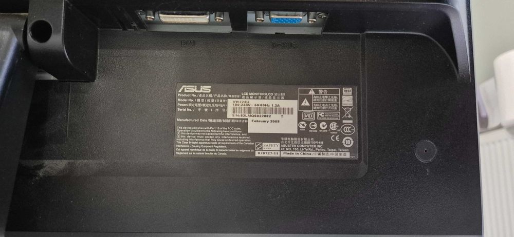 Monitor ASUS 22 cale