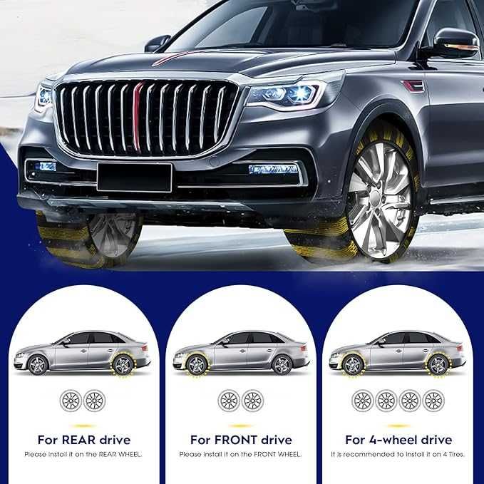 Łańcuchy śniegowe highsam xl  rozm 14-22  Grip Snow Socks 2 szt