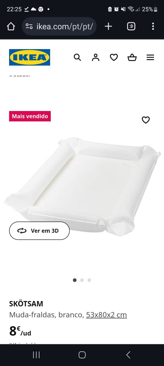 Muda fraldas ikea