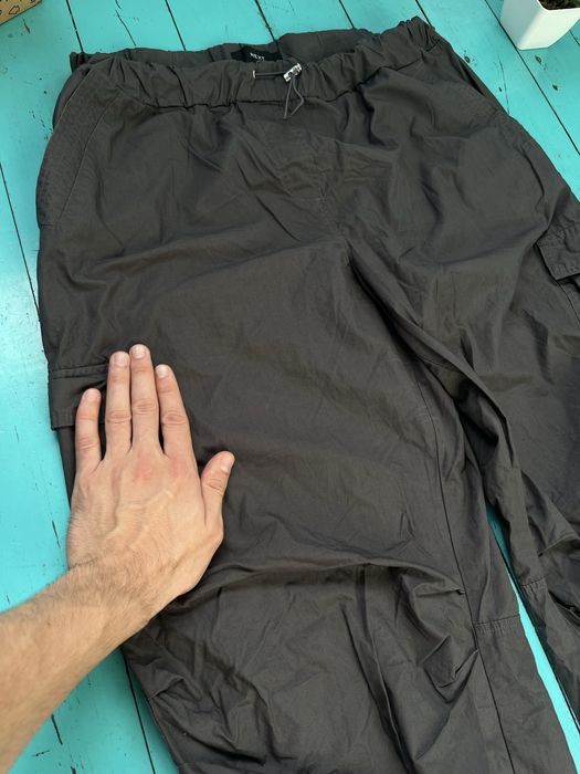 Штаны парашуты на утяжках снизу Next, размер S-M, карго штаны, y2k