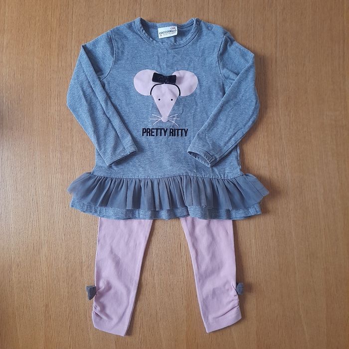 Coccodrillo zestaw tunika legginsy rozm 92 98