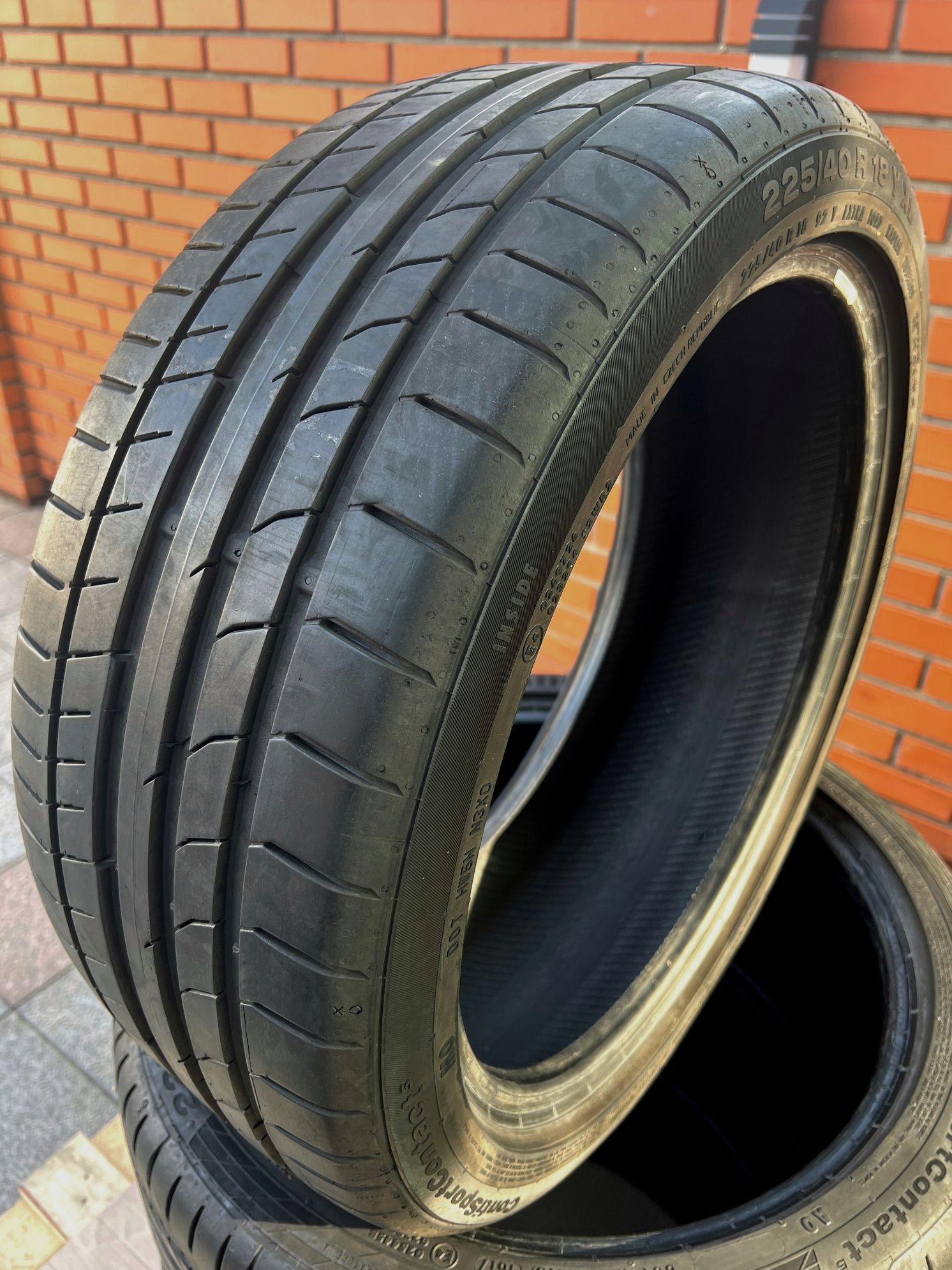 225/40r18 Continental | 7.5mm | 2022 | ContiSportContact⁵ | Як нові