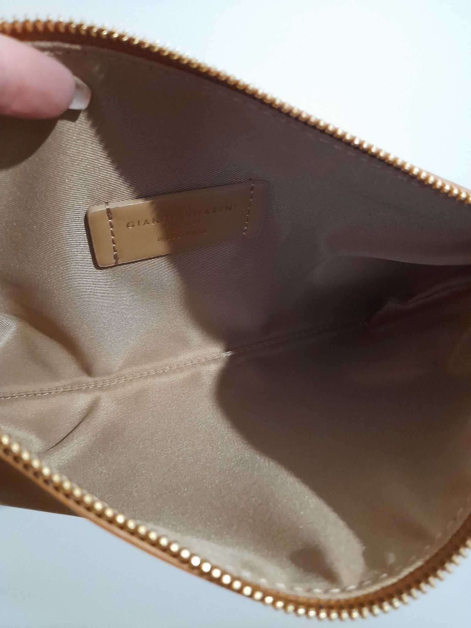 Італійська шкіряна сумка косметичка клатч Gianni Chiarini Firenze
