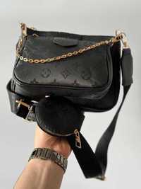 жіноча сумочка Louis Vuitton Pochette Multi Brown Textile