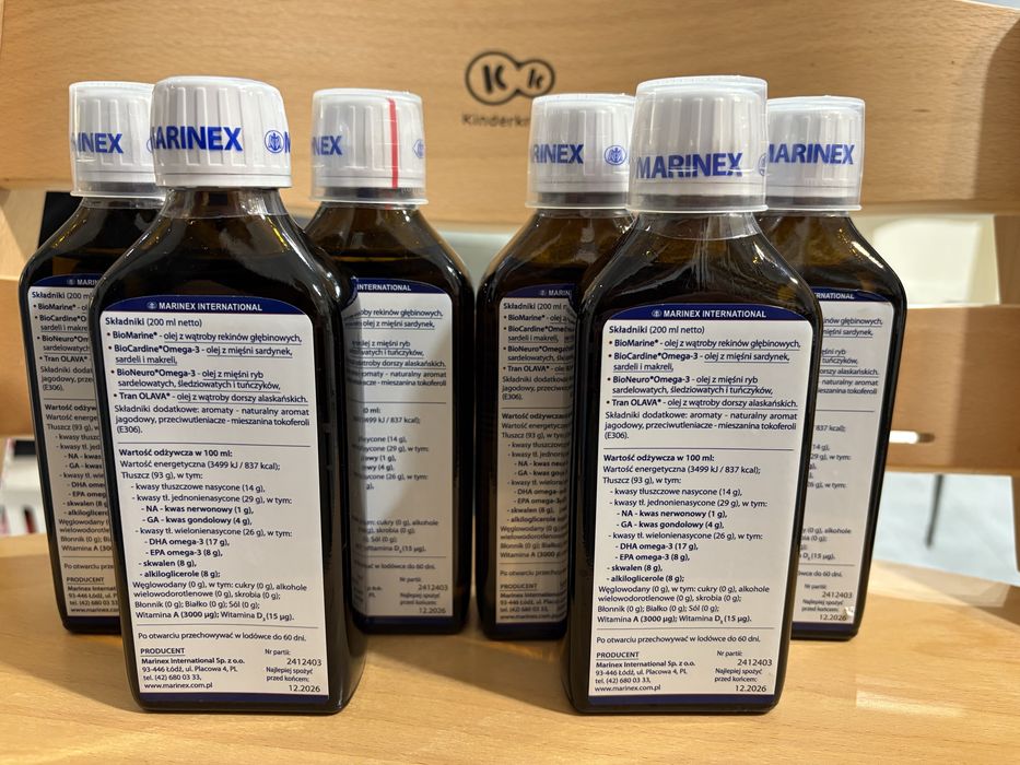 BioMarine Medical 6x200ml 4 rodzaje olejow rybich
