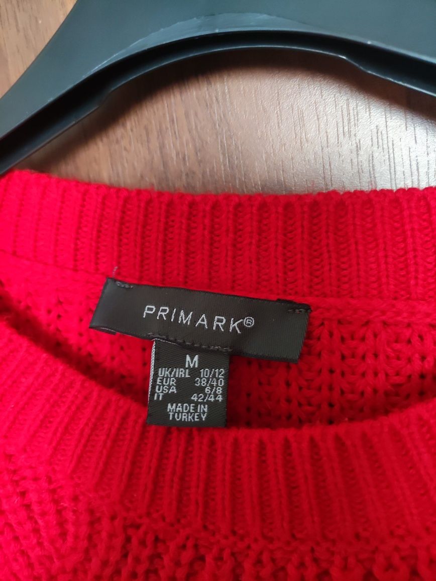 Sweter czerwony Primark rozmiar M