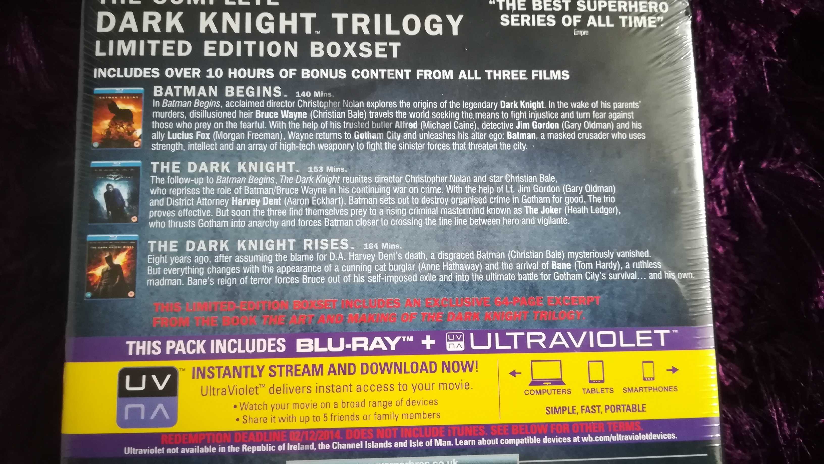 Batman The Dark Knight trilogia blu-ray edição limitada - NOVO SELADO