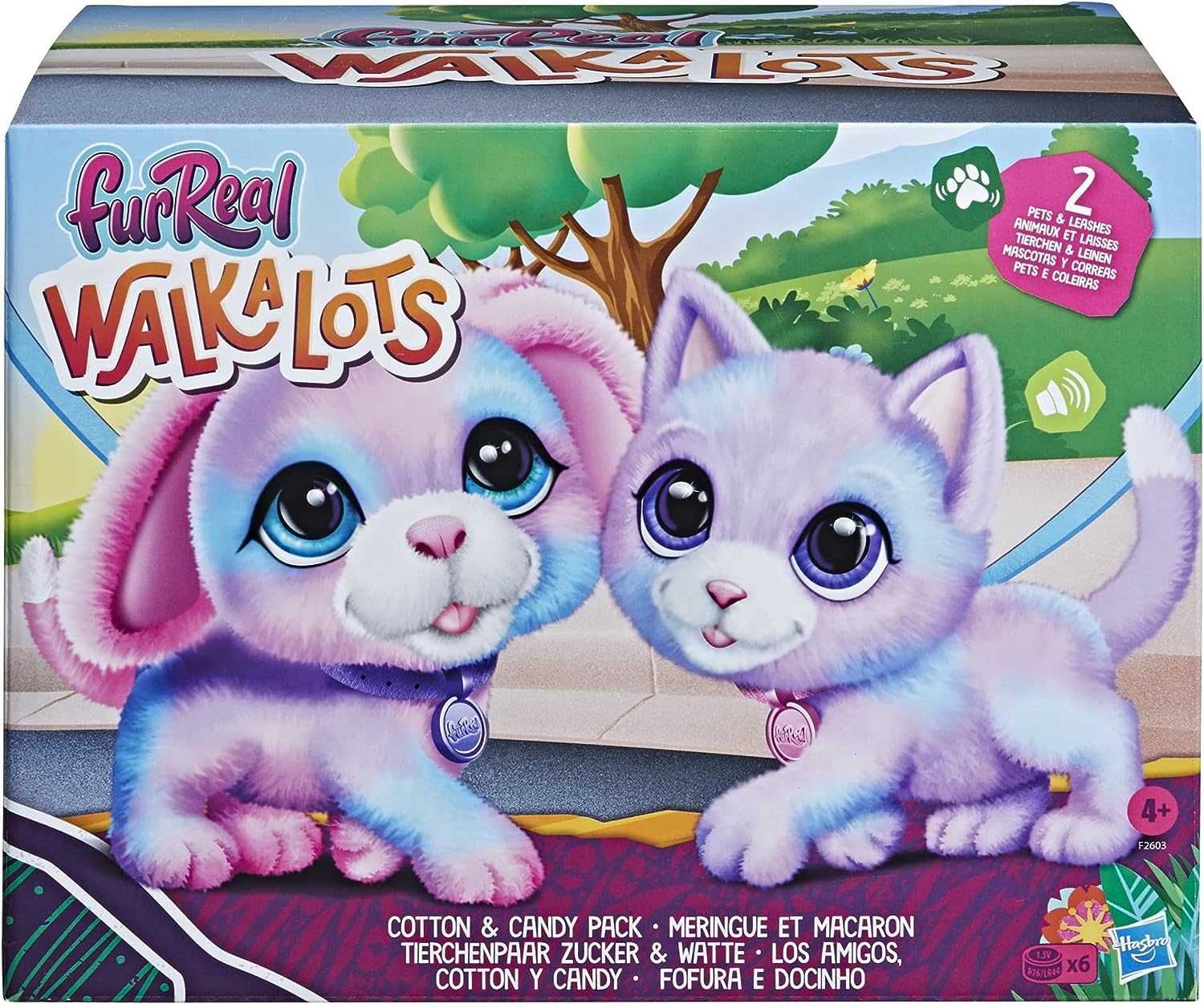 Интерактивный щенок и котенок набор FurReal Walkalots Cotton and Candy