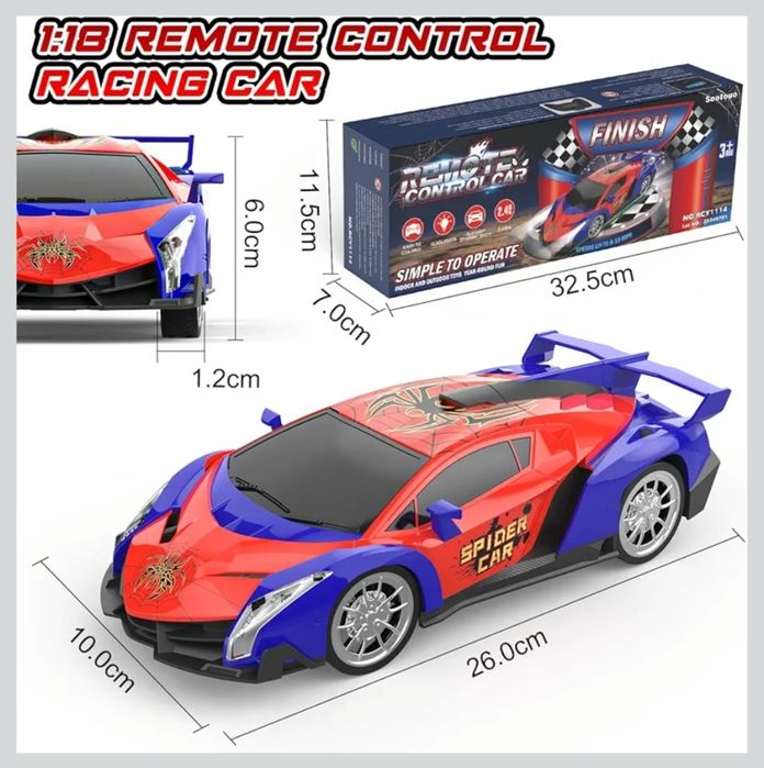 Sootouo Samochód dla dzieci zdalnie sterowany samochodzik