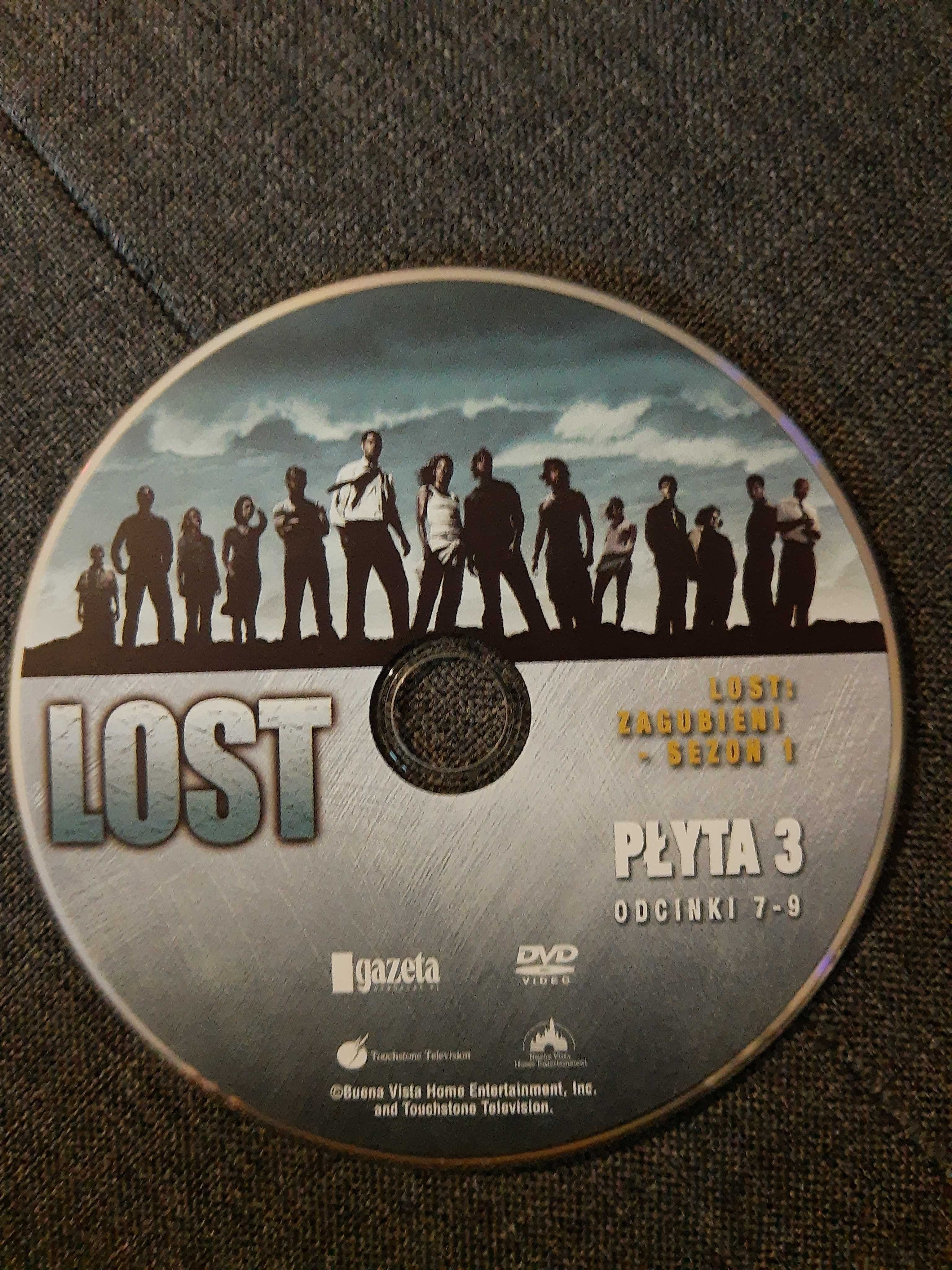 DVD Lost-Zagubieni serial Sezon 1, odcinki 7-9.