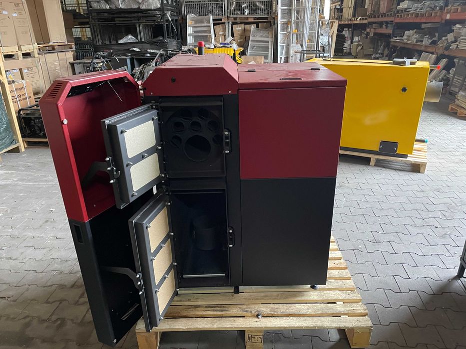 Piec na pellet i drewno Blist Tera 28KW ECODESIGN KLASA A+ Hybrid