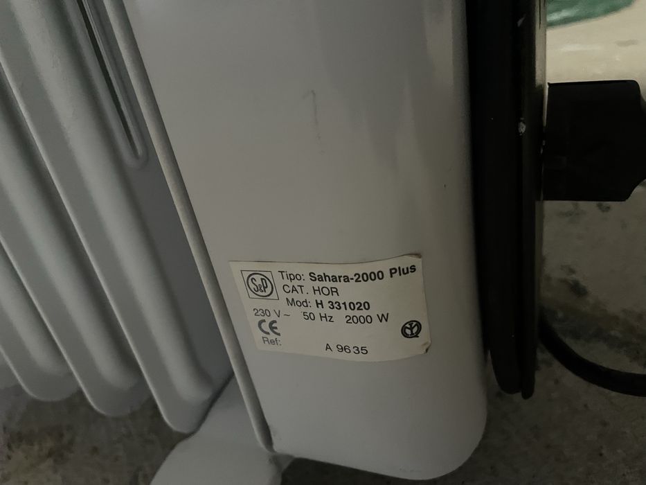 Aquecedor Radiador a óleo S&P Sahara 2000 Plus – 2000 W