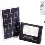 Projetor de ledes 30w com painel solar