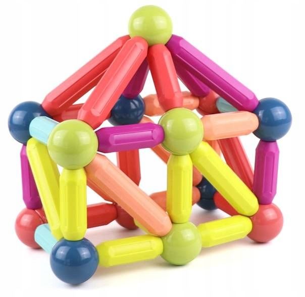 Klocki Magnetyczne Zestaw Konstrukcyjne 84 Elem. Magnetic Sticks Eduka