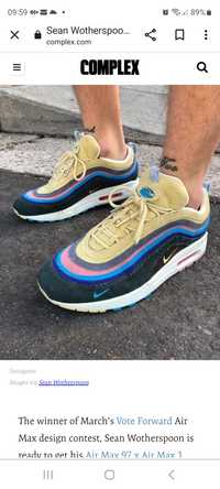 Nike, Air max 97 , 37.5, Sean Wotherspoon, oryginalne