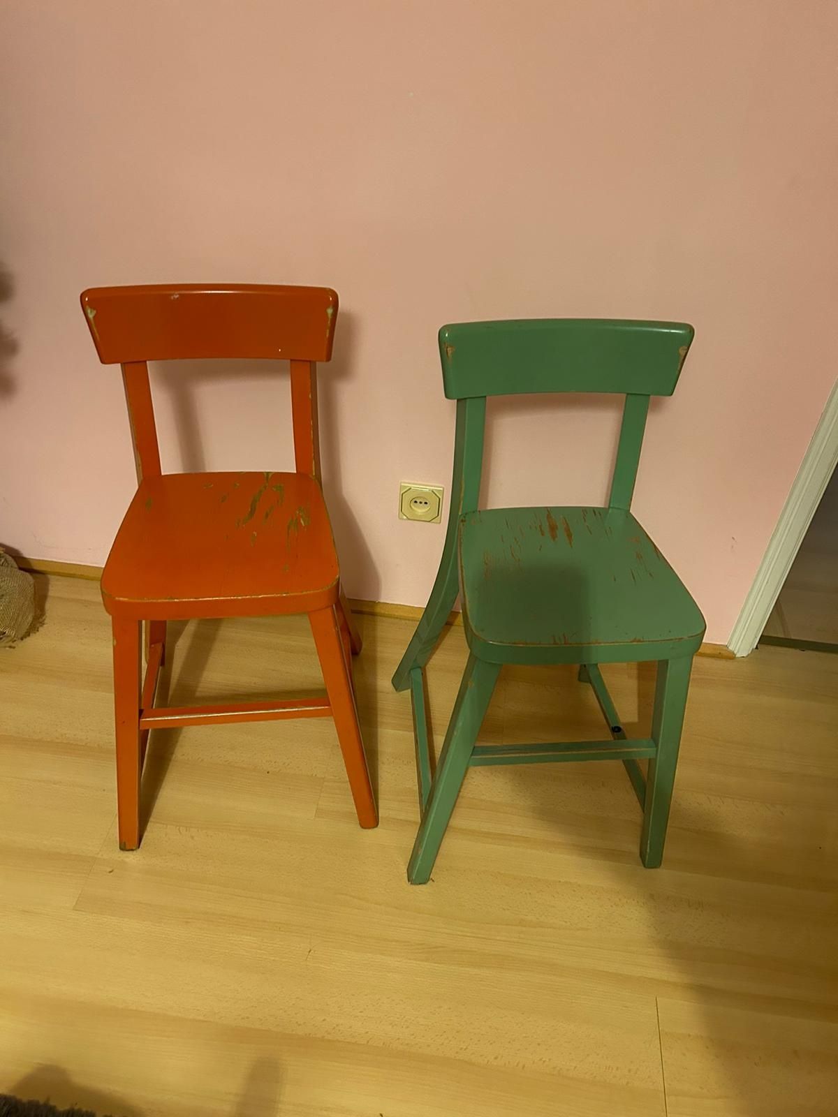 Krzesło drewniane dziecięce INGOLF Ikea.