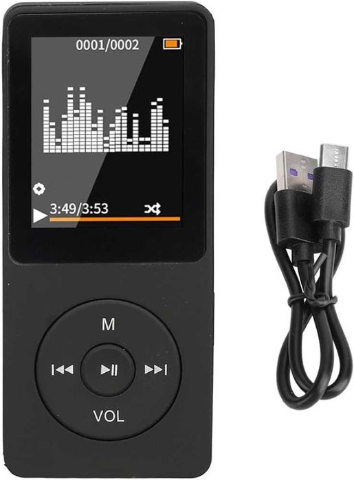MP3 8GB Przenośny Odtwarzacz, Ekran 1,8 Cala Dźwięk HiFi Słuchawki, FM