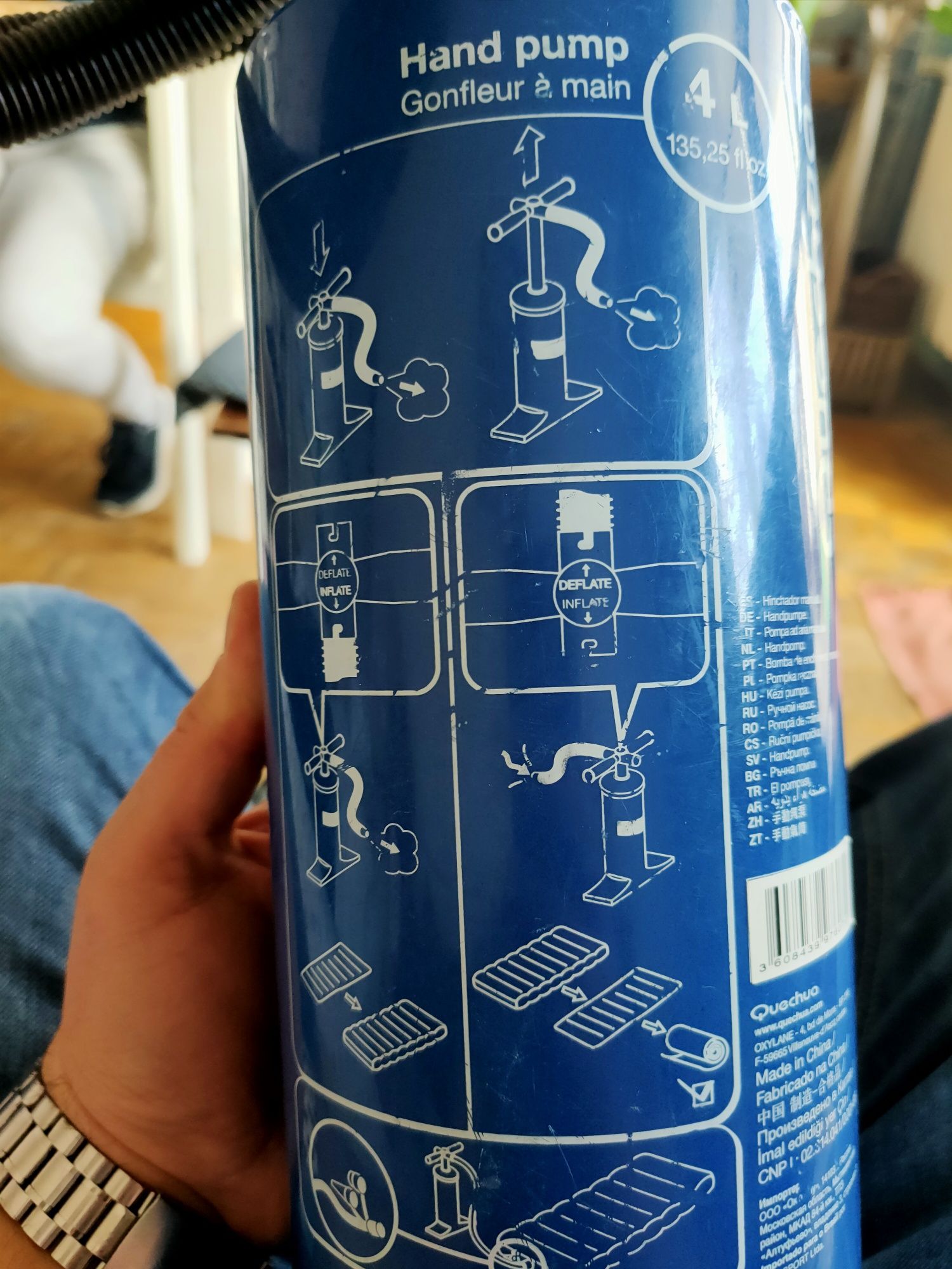 Ręczna pompka Quechua 4l.