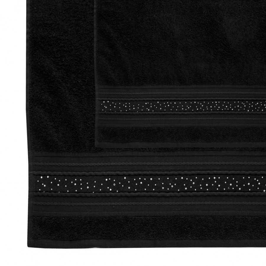 Home&You zestaw czarnych ręczników 4 sztuki nowe Maroa ręczniki