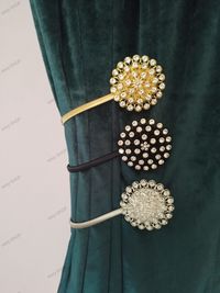 Spinki na magnes do firan zasłon w stylu Glamour w 3 kolorach