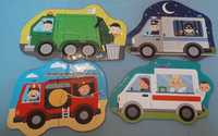 Trefl Puzzle baby Pojazdy i zawody 2+