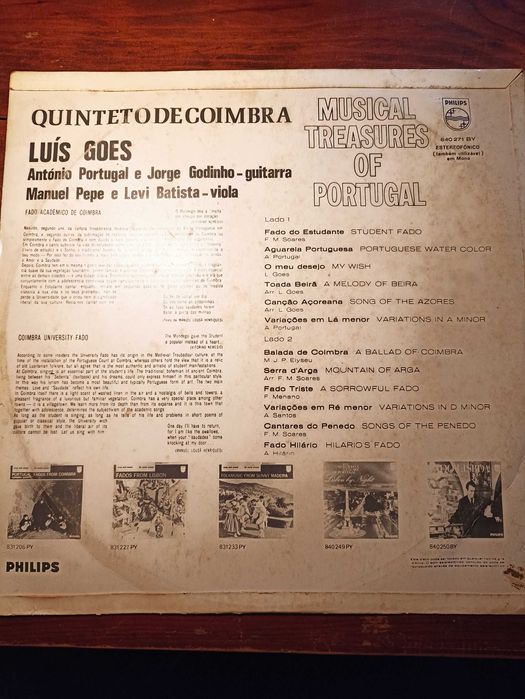 Lp  (fado de Coimbra) Luís Goes
