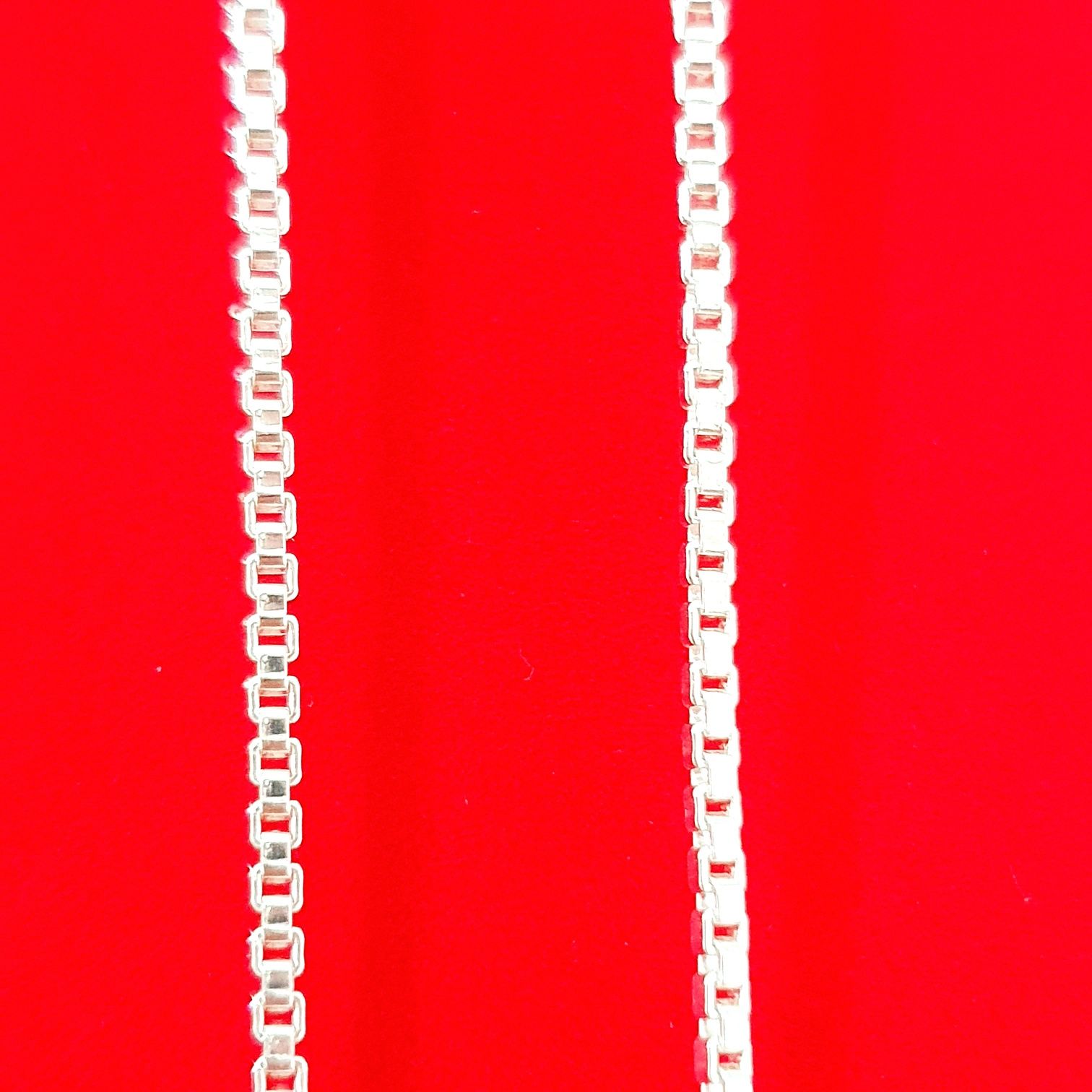 Łańcuszek srebrny p.925 2g 50cm kostka