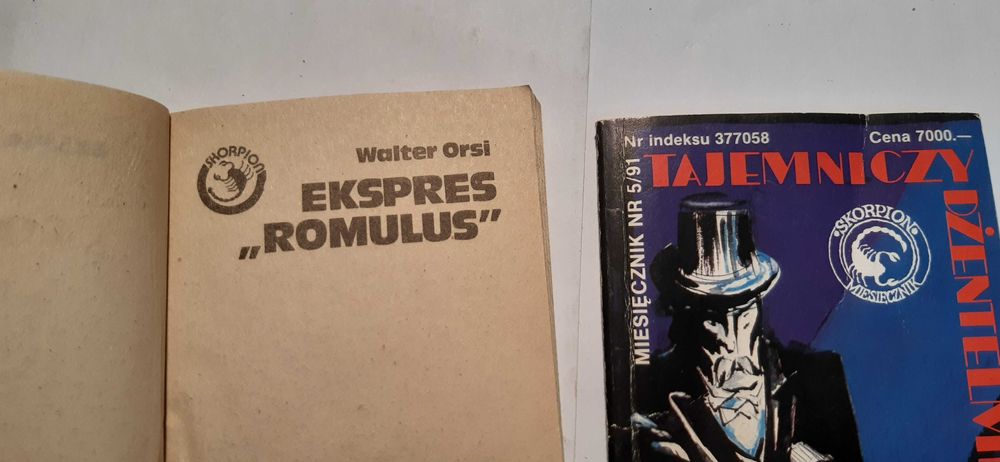 2 książki Orsi Walter – Ekspres Romulus i Tajemniczy dżentelmen