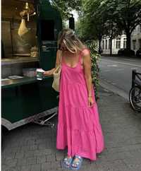 Плаття фуксія рожеве