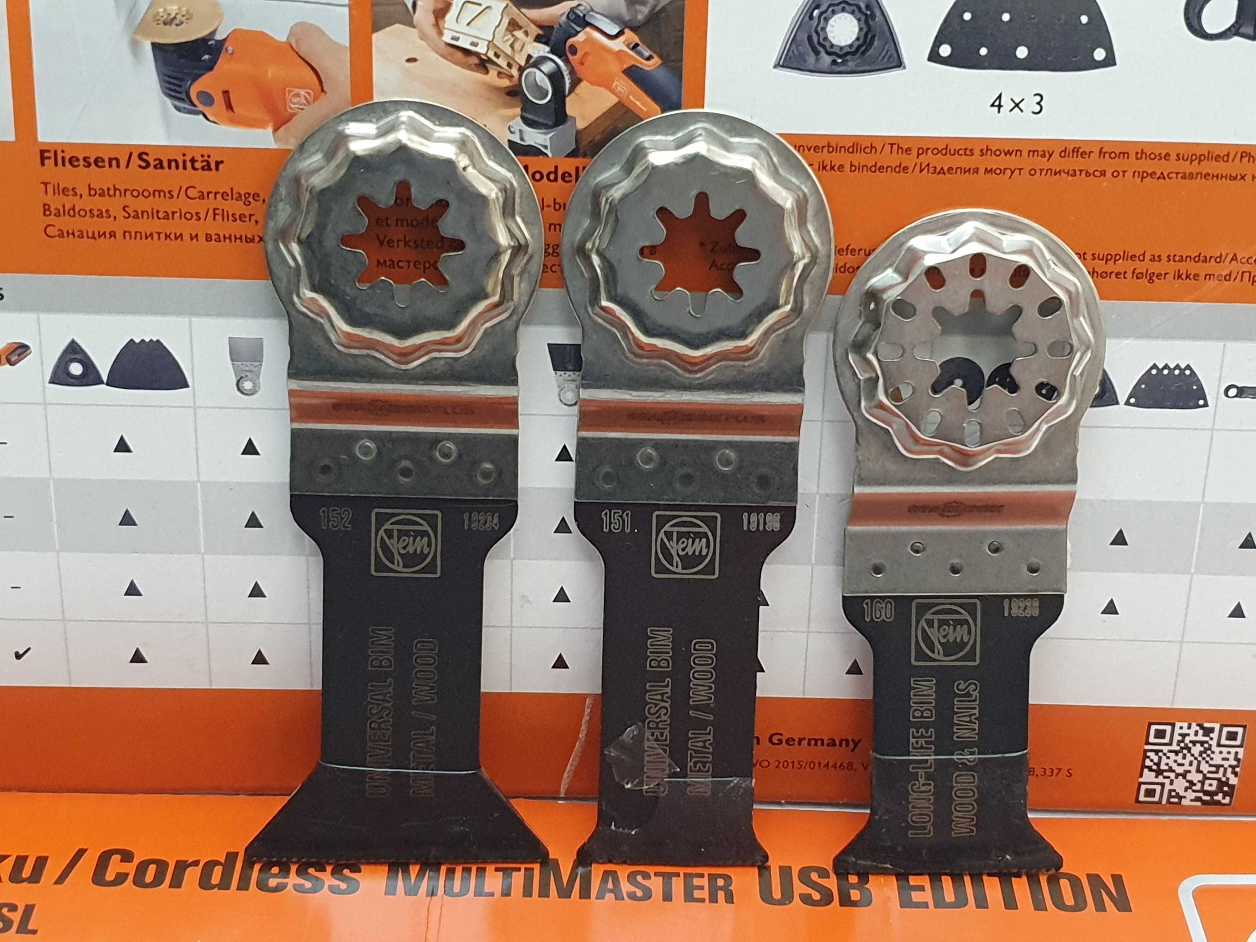 Brzeszczoty do metalu drewna plastiku 3szt Fein milwaukee festool bti